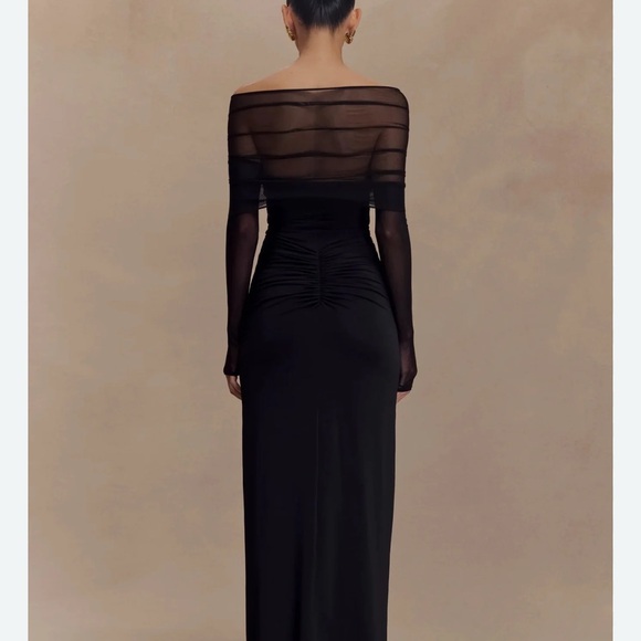 Meshki Black Off-Shoulder Maxi Dress - Picture 3 of 3